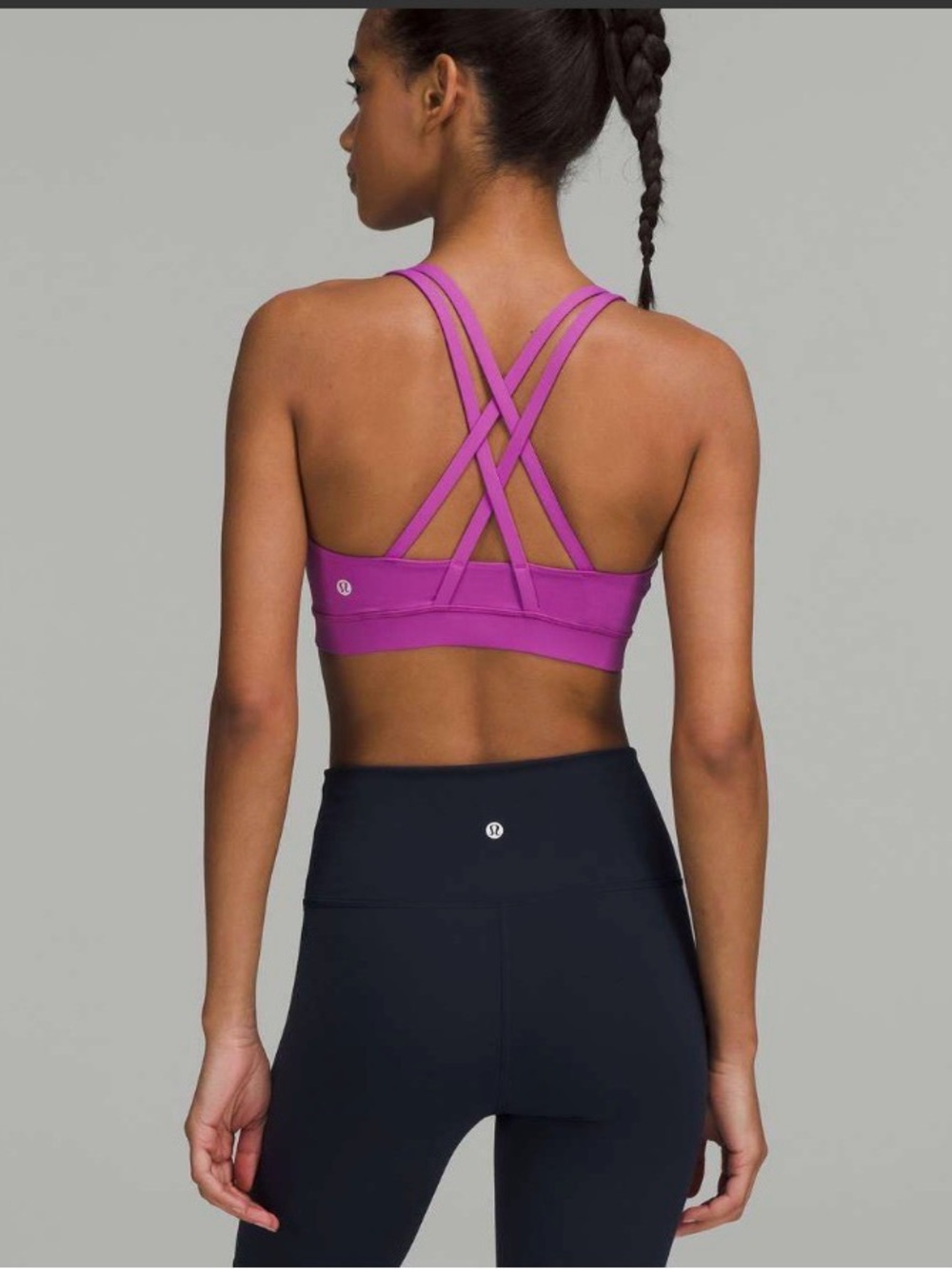 lululemon athletica EnergyStrappy Sports Bra - Magenta